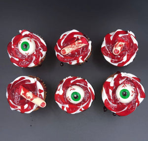 Creepy Halloween Cupcakes